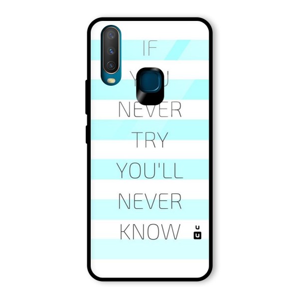 Try Know Glass Back Case for Vivo Y12