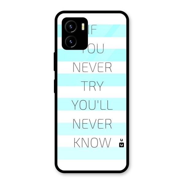 Try Know Glass Back Case for Vivo Y15s