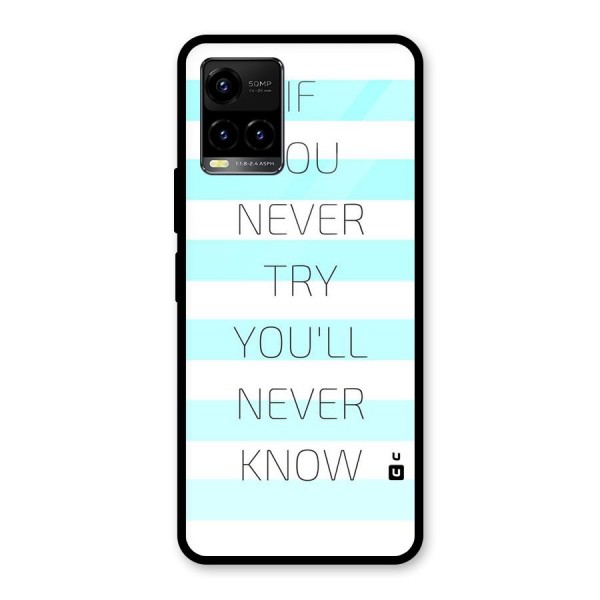 Try Know Glass Back Case for Vivo Y21 2021