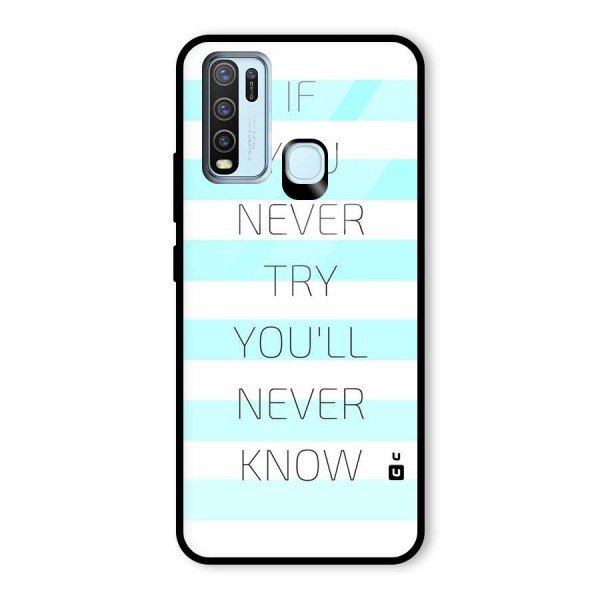 Try Know Glass Back Case for Vivo Y30