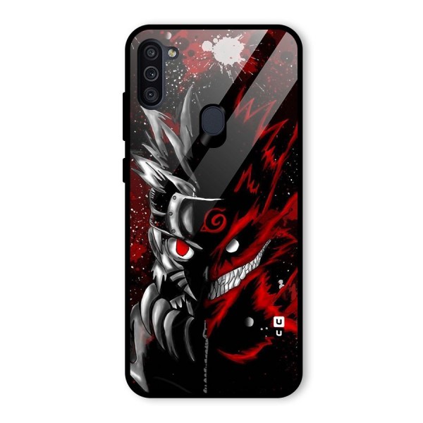 Two Face Naruto Glass Back Case for Galaxy M11