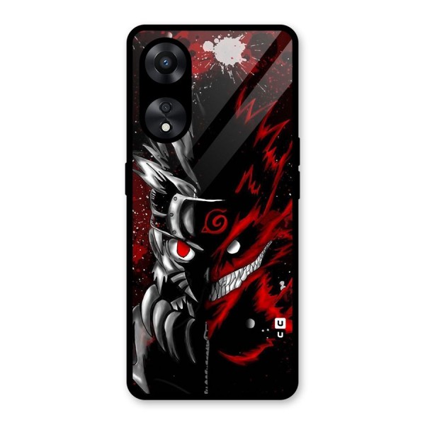 Two Face Naruto Glass Back Case for Oppo A78