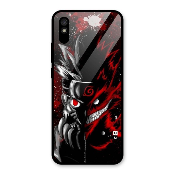 Two Face Naruto Glass Back Case for Redmi 9A