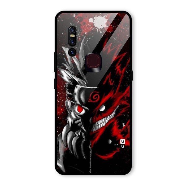 Two Face Naruto Glass Back Case for Vivo V15