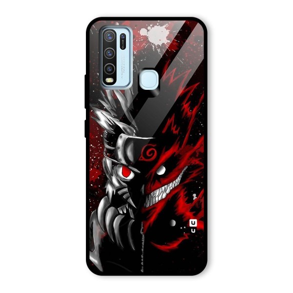 Two Face Naruto Glass Back Case for Vivo Y30