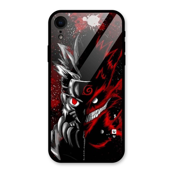 Two Face Naruto Glass Back Case for XR