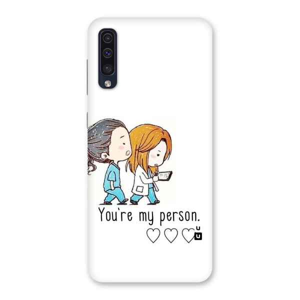 Two Friends In Coat Back Case for Galaxy A50