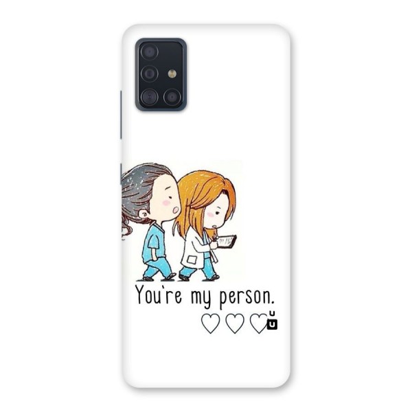 Two Friends In Coat Back Case for Galaxy A51