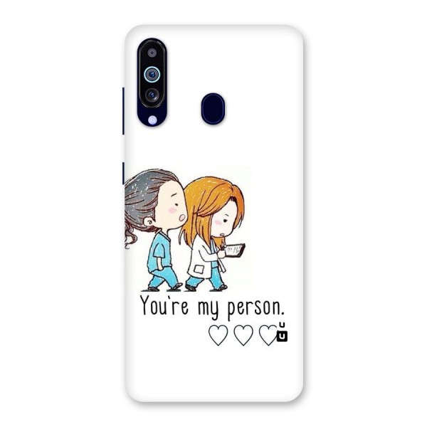 Two Friends In Coat Back Case for Galaxy A60