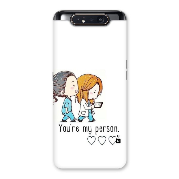 Two Friends In Coat Back Case for Galaxy A80