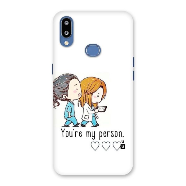 Two Friends In Coat Back Case for Galaxy M01s