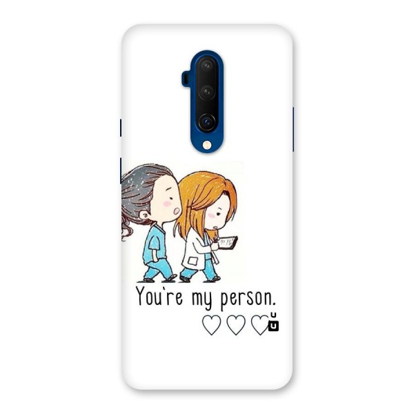Two Friends In Coat Back Case for OnePlus 7T Pro