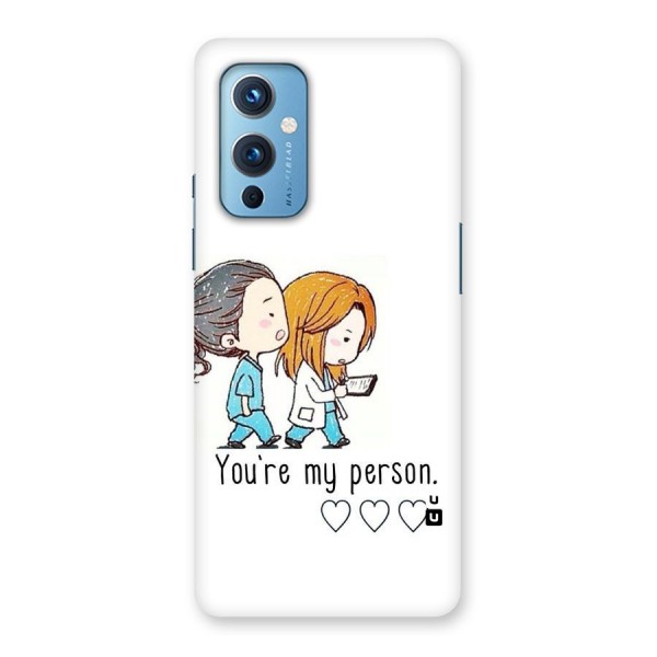 Two Friends In Coat Back Case for OnePlus 9