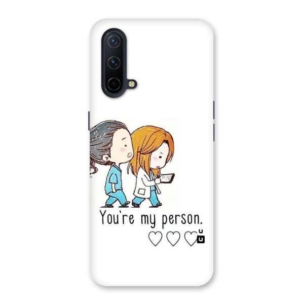 Two Friends In Coat Back Case for OnePlus Nord CE 5G