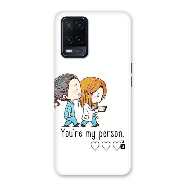 Two Friends In Coat Back Case for Oppo A54