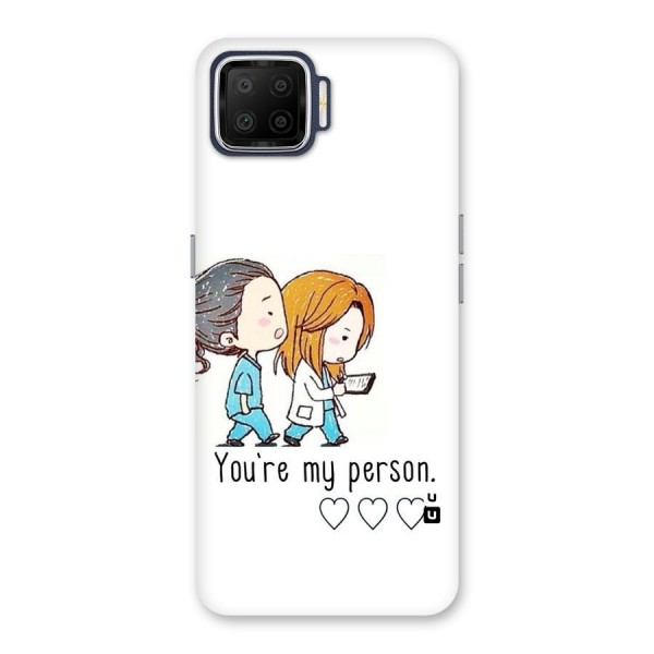 Two Friends In Coat Back Case for Oppo F17