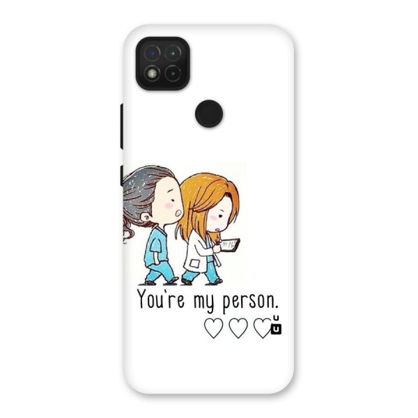 Two Friends In Coat Back Case for Redmi 9C