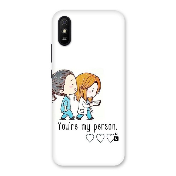 Two Friends In Coat Back Case for Redmi 9i