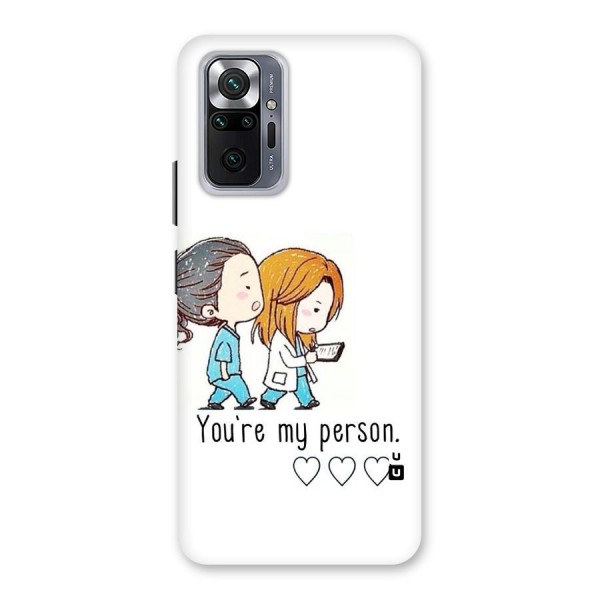 Two Friends In Coat Back Case for Redmi Note 10 Pro