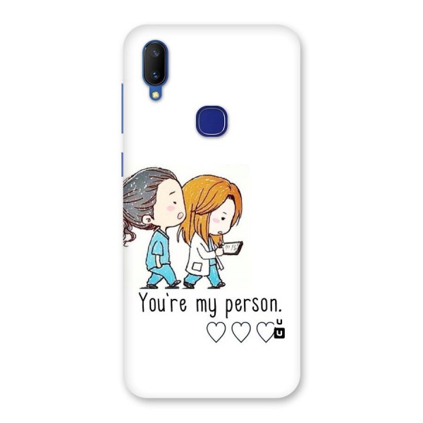 Two Friends In Coat Back Case for Vivo V11