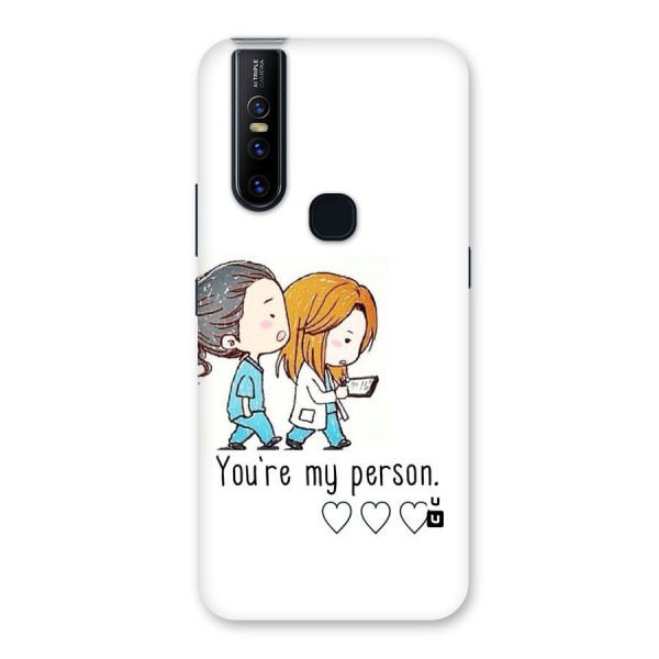 Two Friends In Coat Back Case for Vivo V15