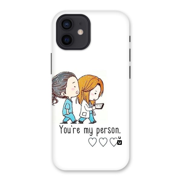 Two Friends In Coat Back Case for iPhone 12