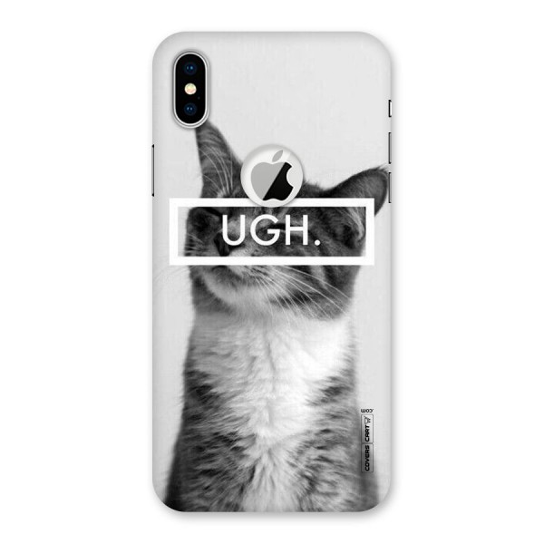 Ugh Kitty Back Case for iPhone XS Logo Cut