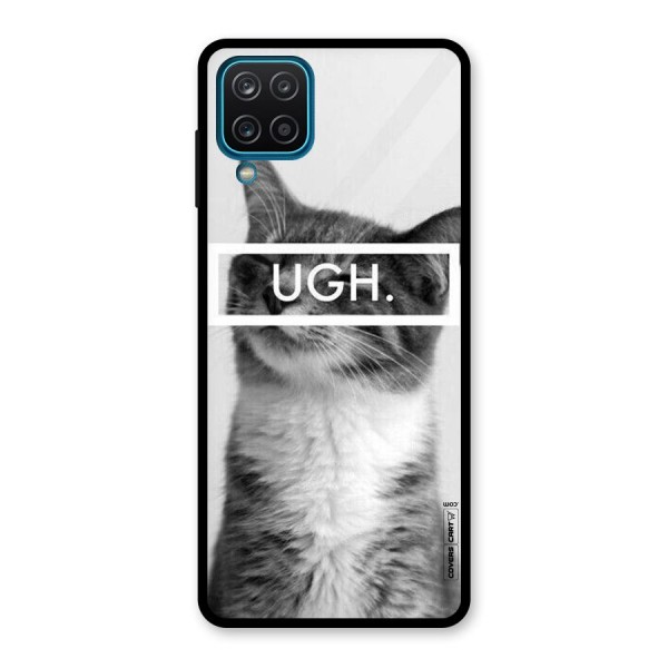 Ugh Kitty Glass Back Case for Galaxy A12