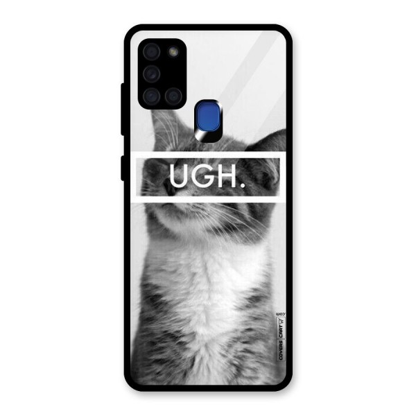 Ugh Kitty Glass Back Case for Galaxy A21s