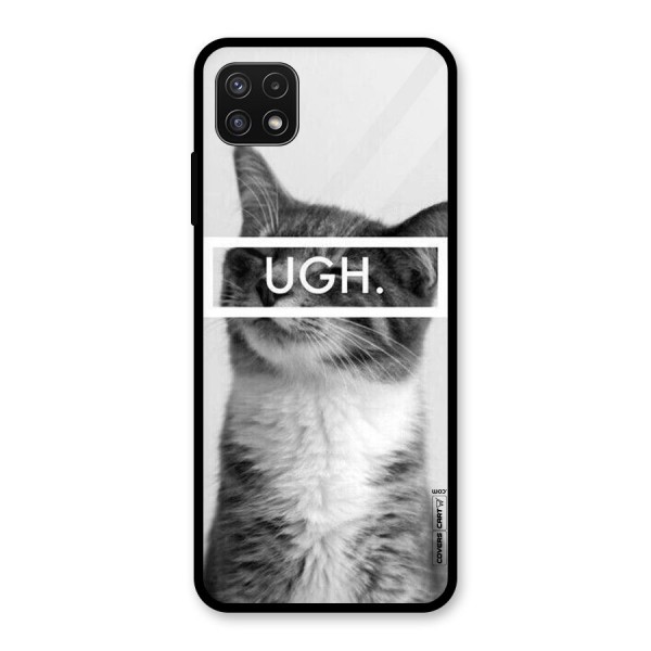 Ugh Kitty Glass Back Case for Galaxy A22 5G