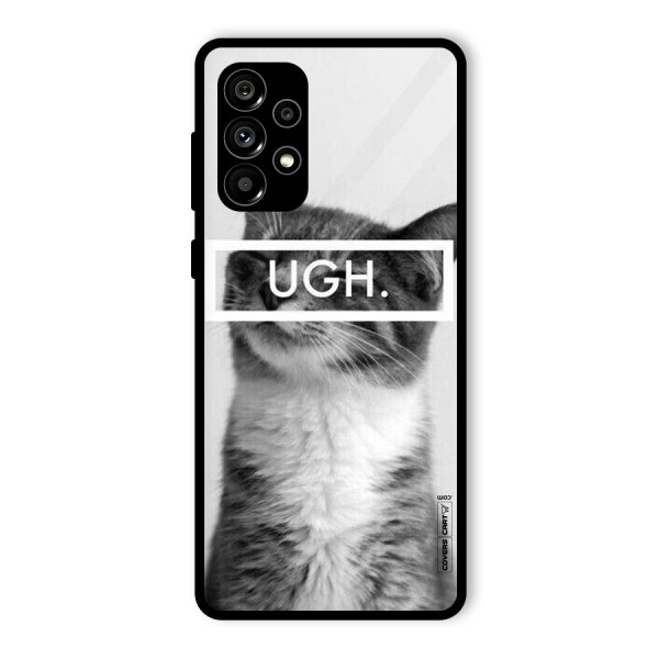 Ugh Kitty Glass Back Case for Galaxy A73 5G