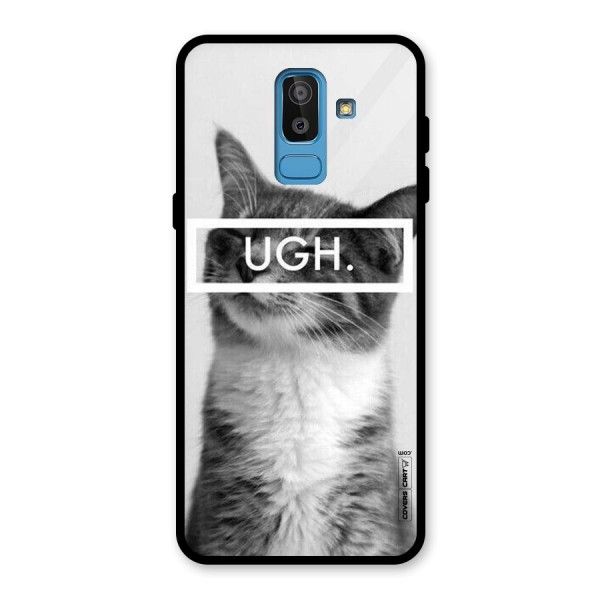 Ugh Kitty Glass Back Case for Galaxy J8