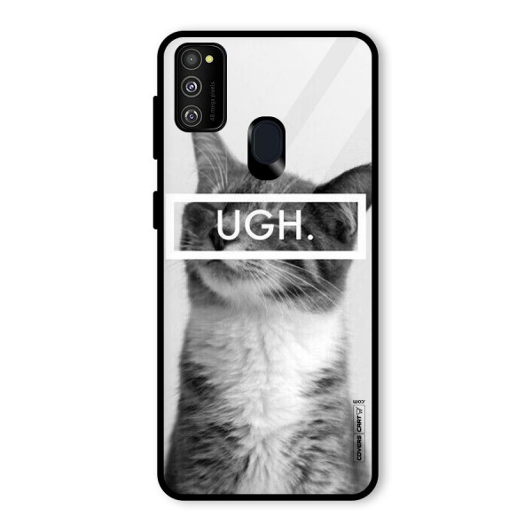 Ugh Kitty Glass Back Case for Galaxy M21