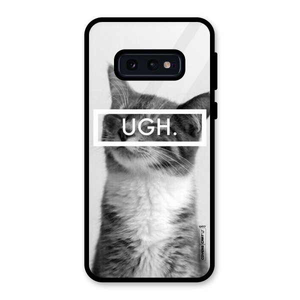 Ugh Kitty Glass Back Case for Galaxy S10e