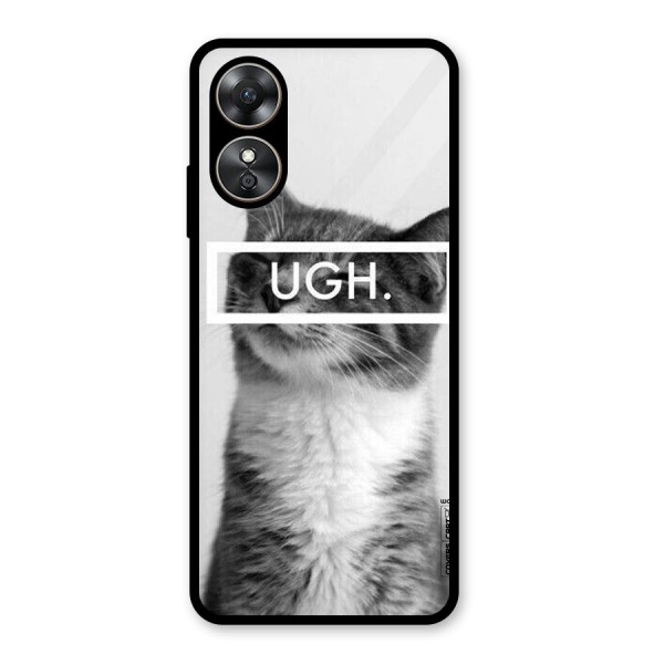 Ugh Kitty Glass Back Case for Oppo A17