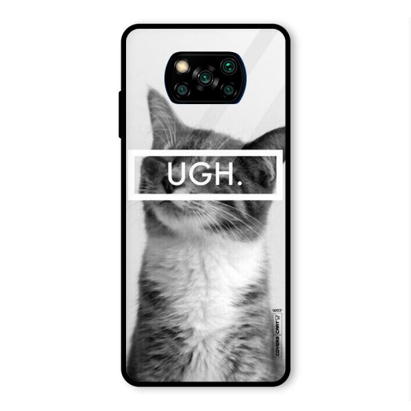 Ugh Kitty Glass Back Case for Poco X3 Pro