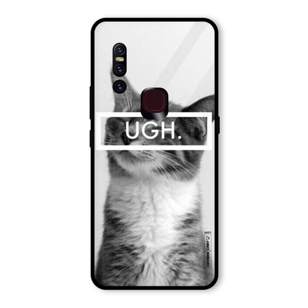 Ugh Kitty Glass Back Case for Vivo V15