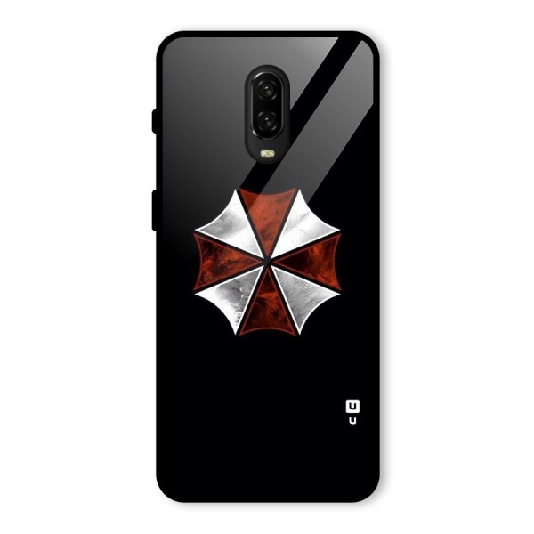 Umbrella Design Glass Back Case for OnePlus 6T