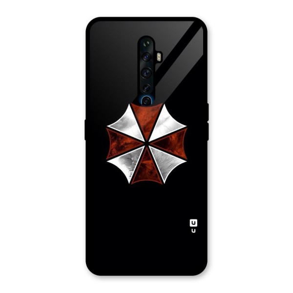 Umbrella Design Glass Back Case for Oppo Reno2 Z