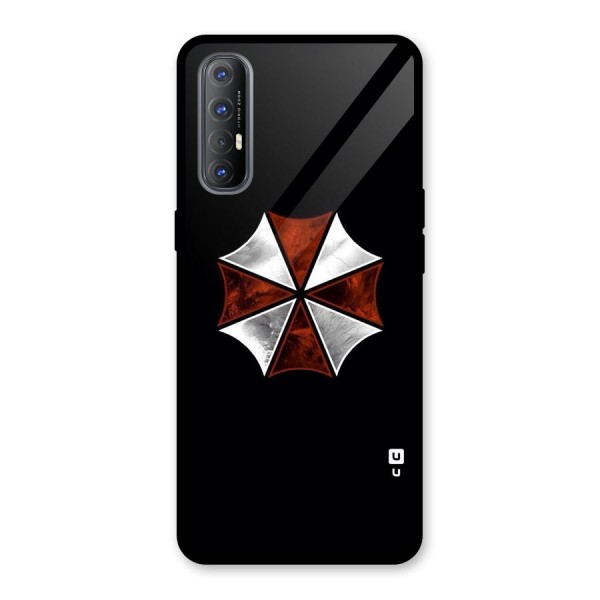 Umbrella Design Glass Back Case for Oppo Reno3 Pro