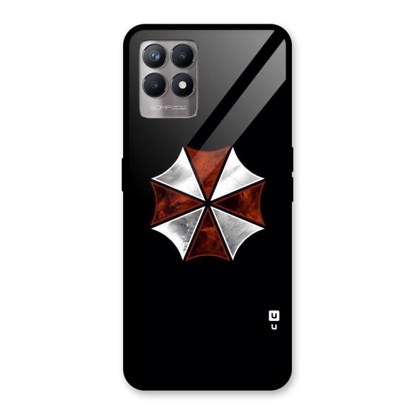 Umbrella Design Glass Back Case for Realme 8i