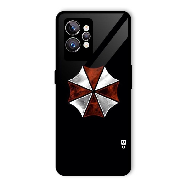 Umbrella Design Glass Back Case for Realme GT2 Pro