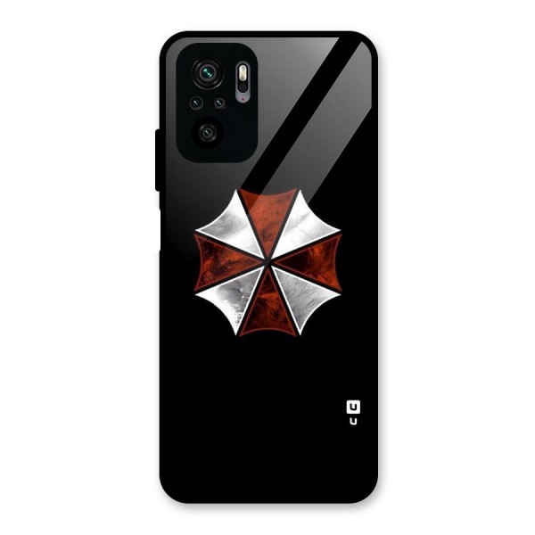 Umbrella Design Glass Back Case for Redmi Note 10