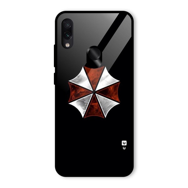 Umbrella Design Glass Back Case for Redmi Note 7