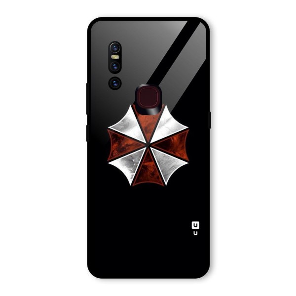 Umbrella Design Glass Back Case for Vivo V15