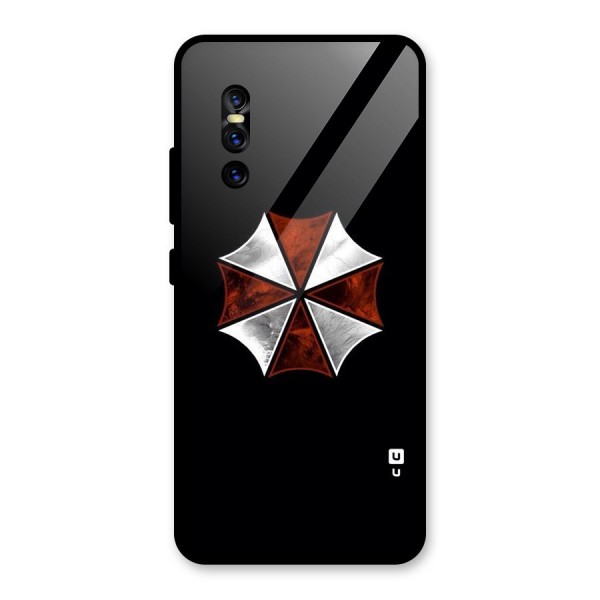 Umbrella Design Glass Back Case for Vivo V15 Pro