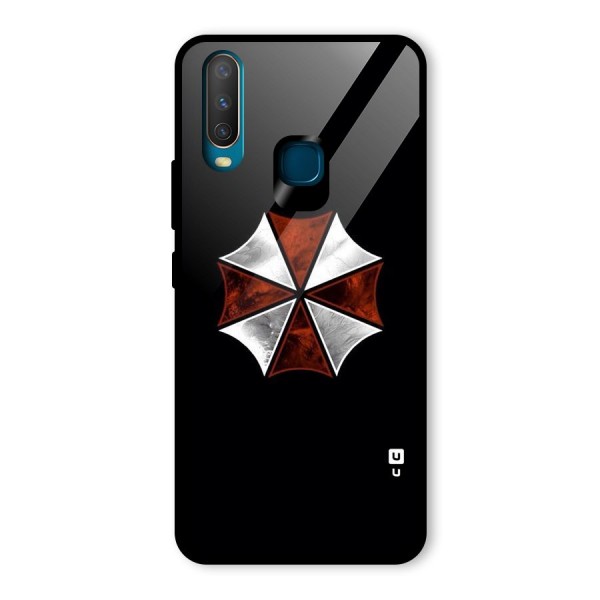 Umbrella Design Glass Back Case for Vivo Y12