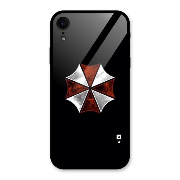 Umbrella Design Glass Back Case for XR