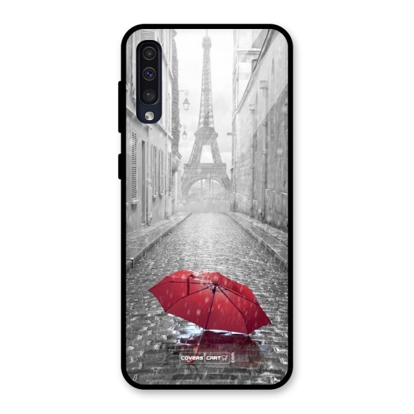 Umbrella Paris Glass Back Case for Galaxy A50s