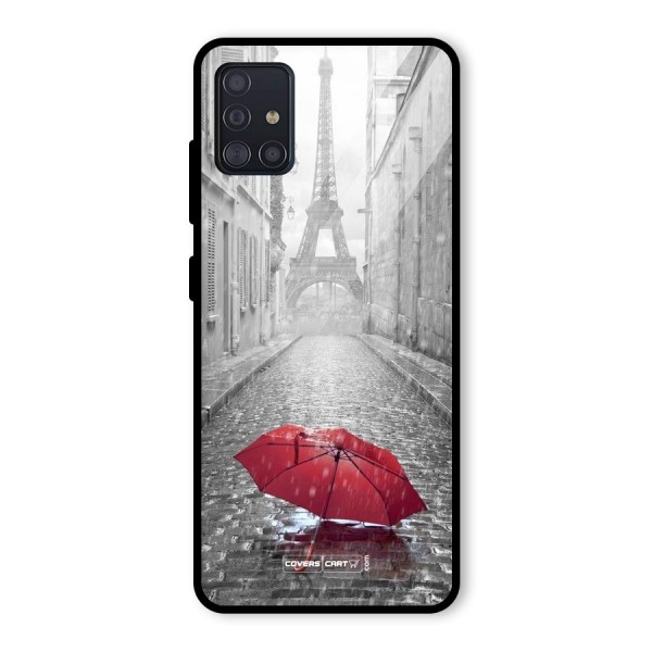 Umbrella Paris Glass Back Case for Galaxy A51